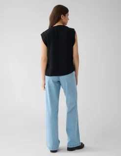 Shoeby V-hals Top Zwart<DAMES Tops