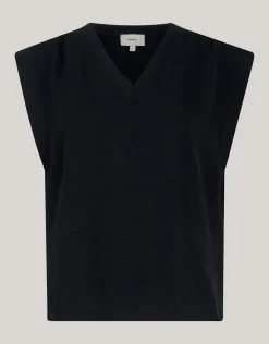 Shoeby V-hals Top Zwart<DAMES Tops