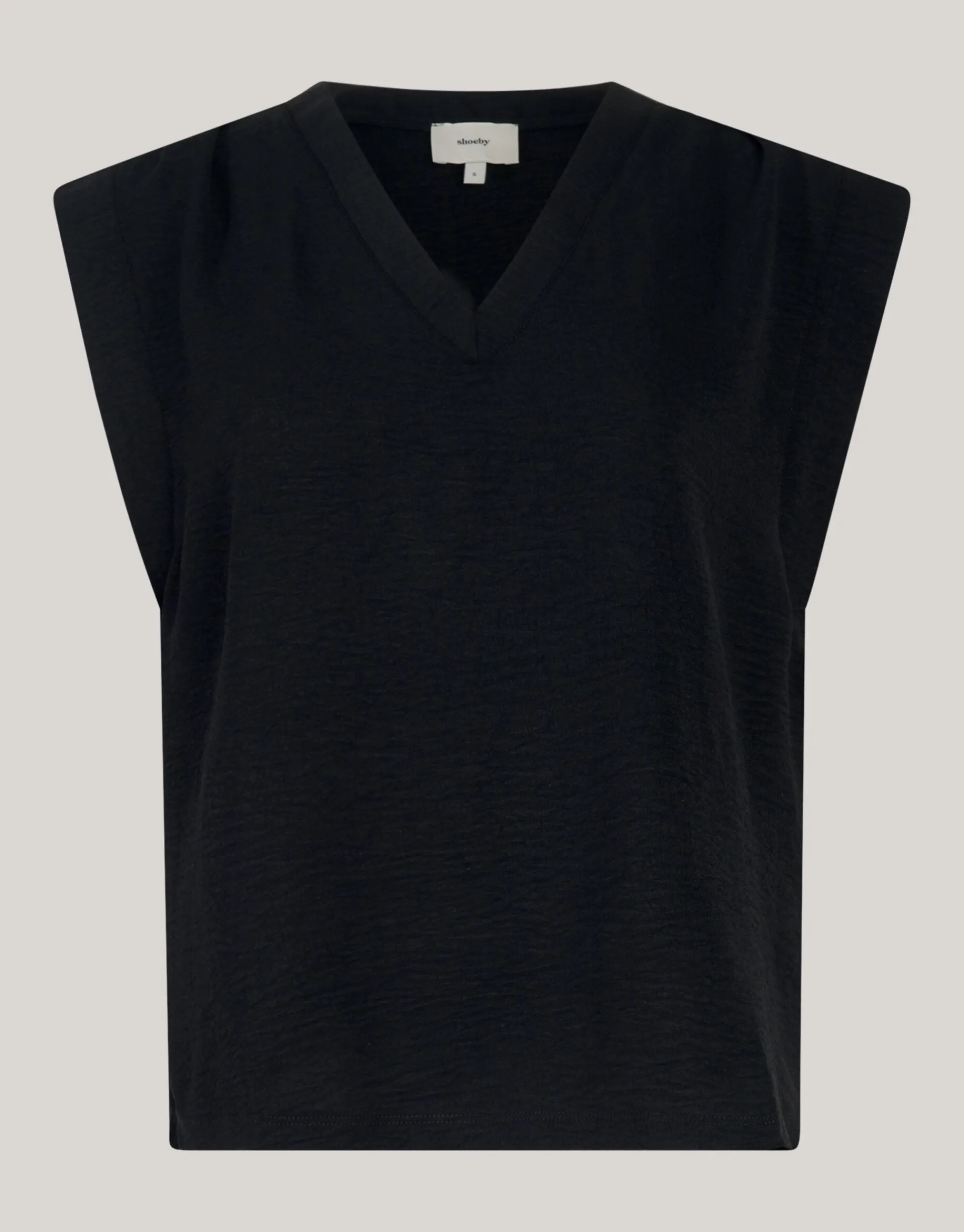 Shoeby V-hals Top Zwart<DAMES Tops
