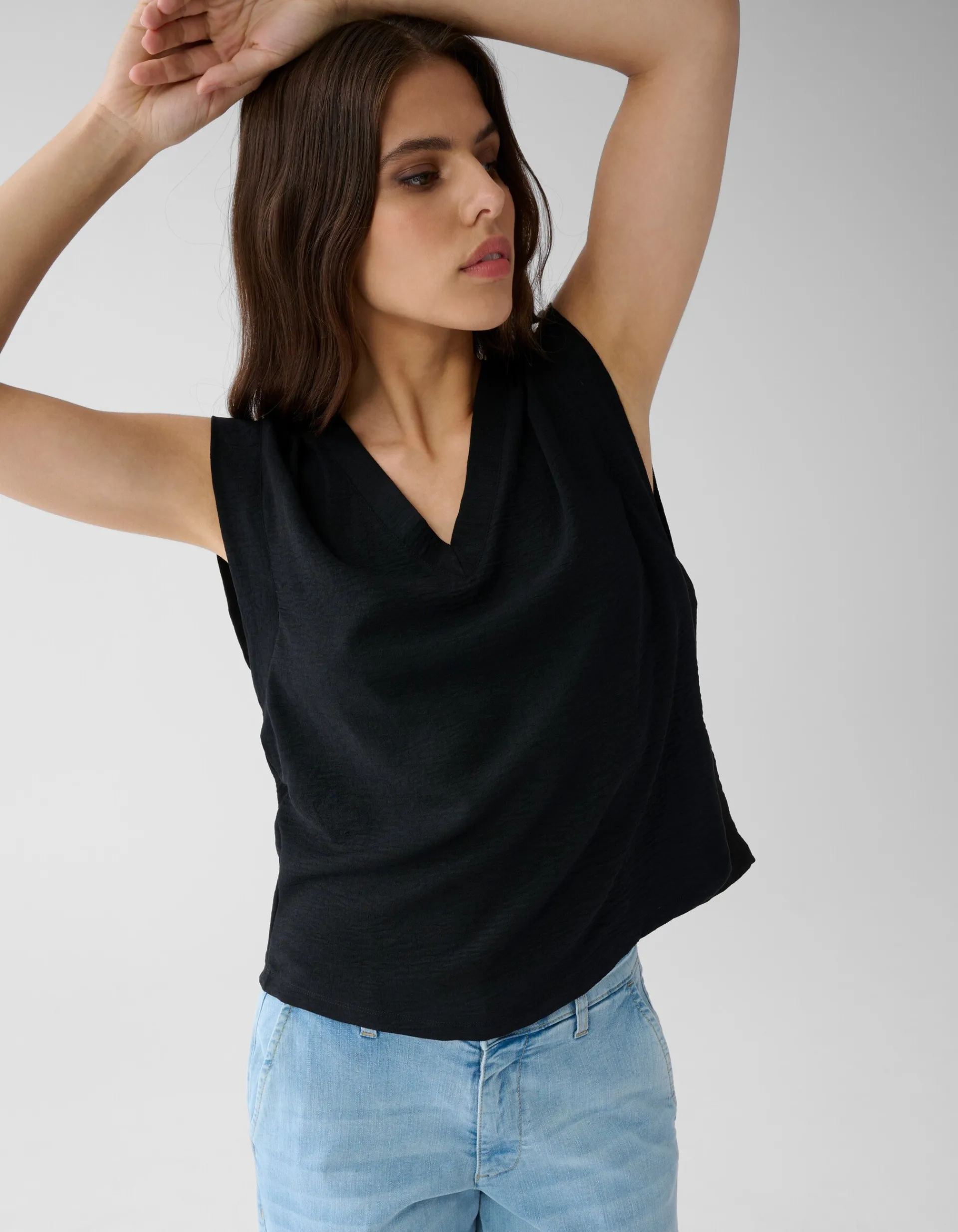 Shoeby V-hals Top Zwart<DAMES Tops