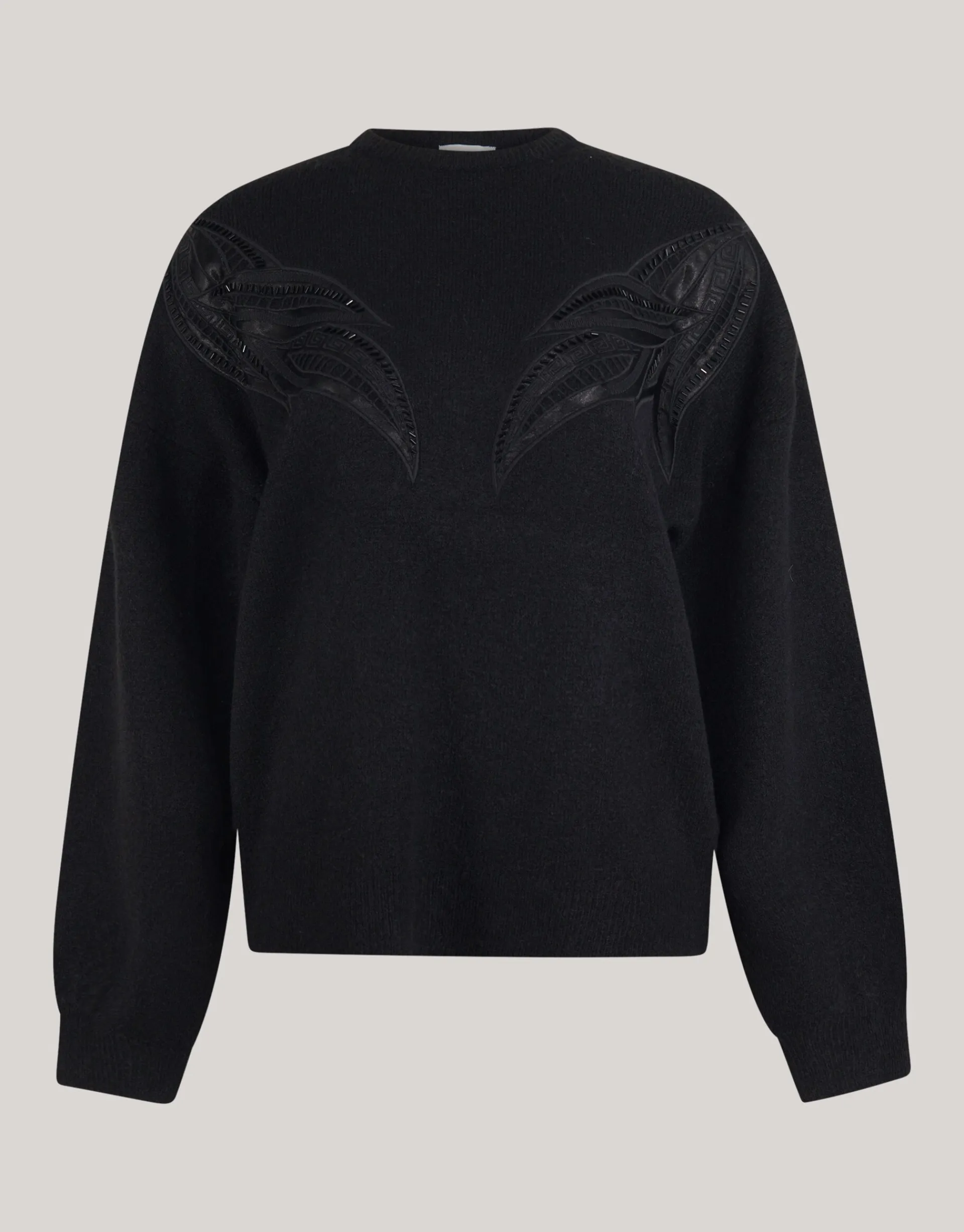Shoeby Vintage Patch Trui Zwart<DAMES Truien En Sweaters