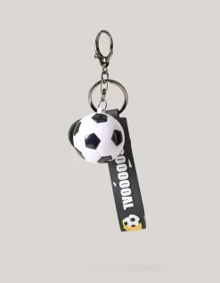 Shoeby Voetbal Sleutelhanger Zwart< Overige Accessoires
