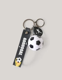 Shoeby Voetbal Sleutelhanger Zwart< Overige Accessoires