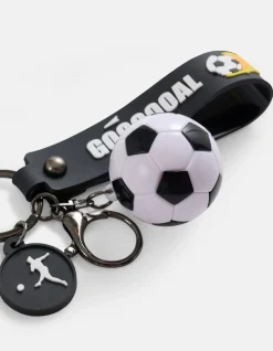 Shoeby Voetbal Sleutelhanger Zwart< Overige Accessoires