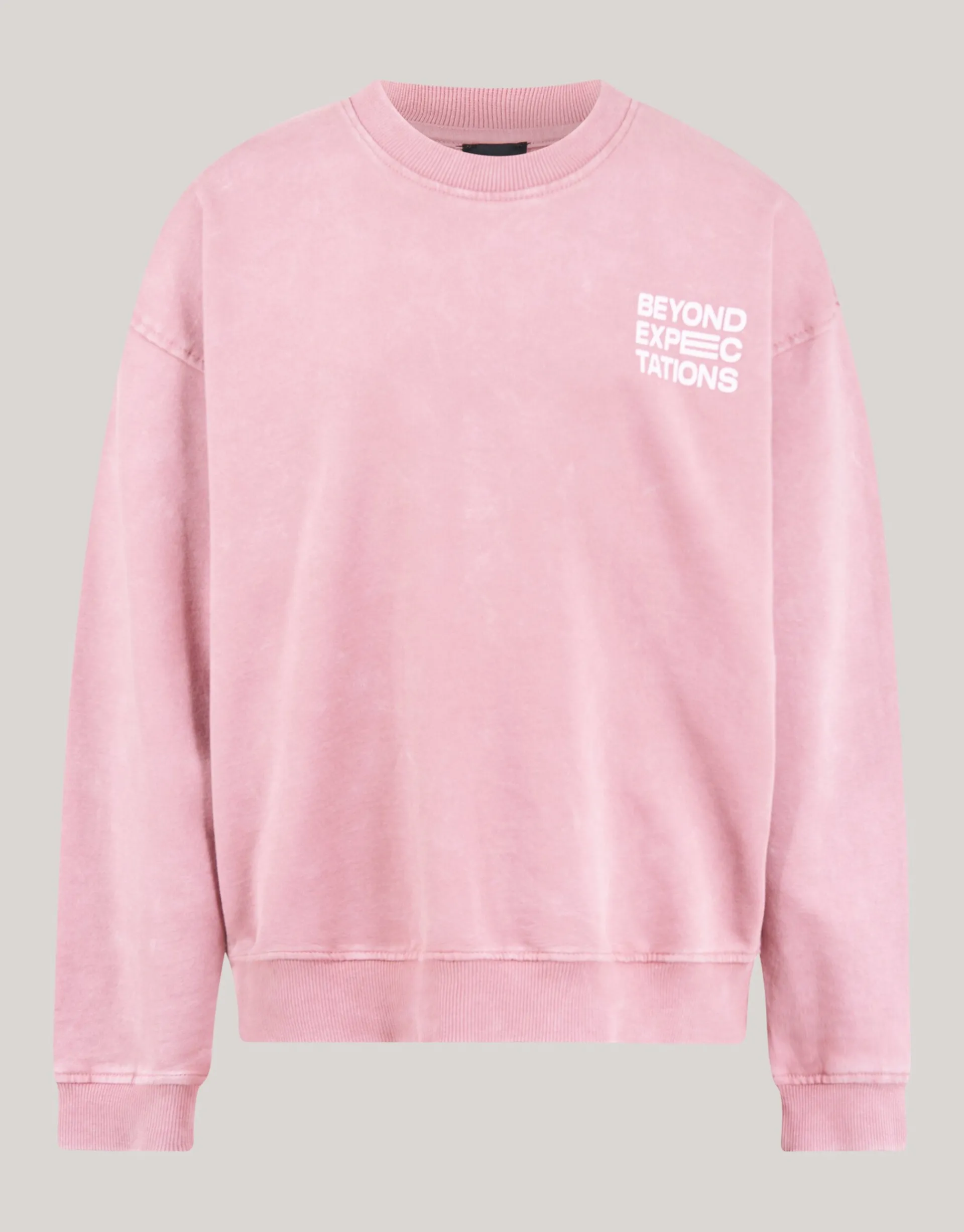 Shoeby Washed Artwork Sweater Donkerroze< Gebreide Truien|Sweaters