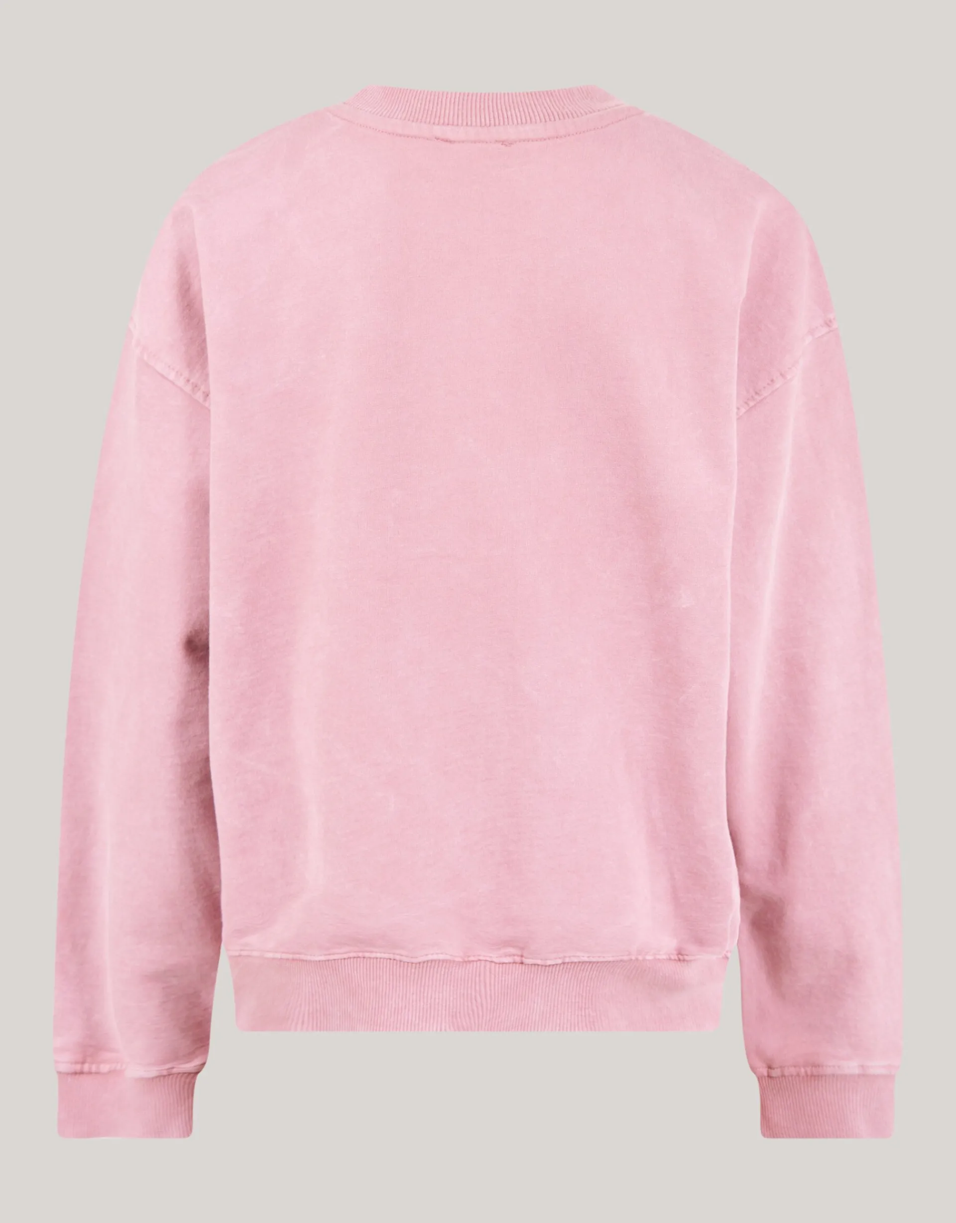 Shoeby Washed Artwork Sweater Donkerroze< Gebreide Truien|Sweaters