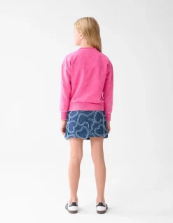 Shoeby Washed Artwork Sweater Roze< Sweaters En Hoodies