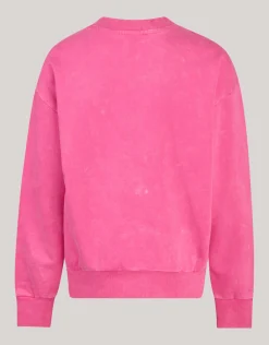 Shoeby Washed Artwork Sweater Roze< Sweaters En Hoodies