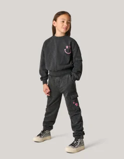 Shoeby Washed Cargo Broek Grijs< Broeken