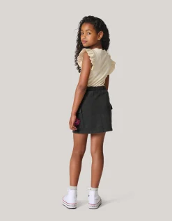 Shoeby Washed Denim Rok Donkergrijs< Rokken
