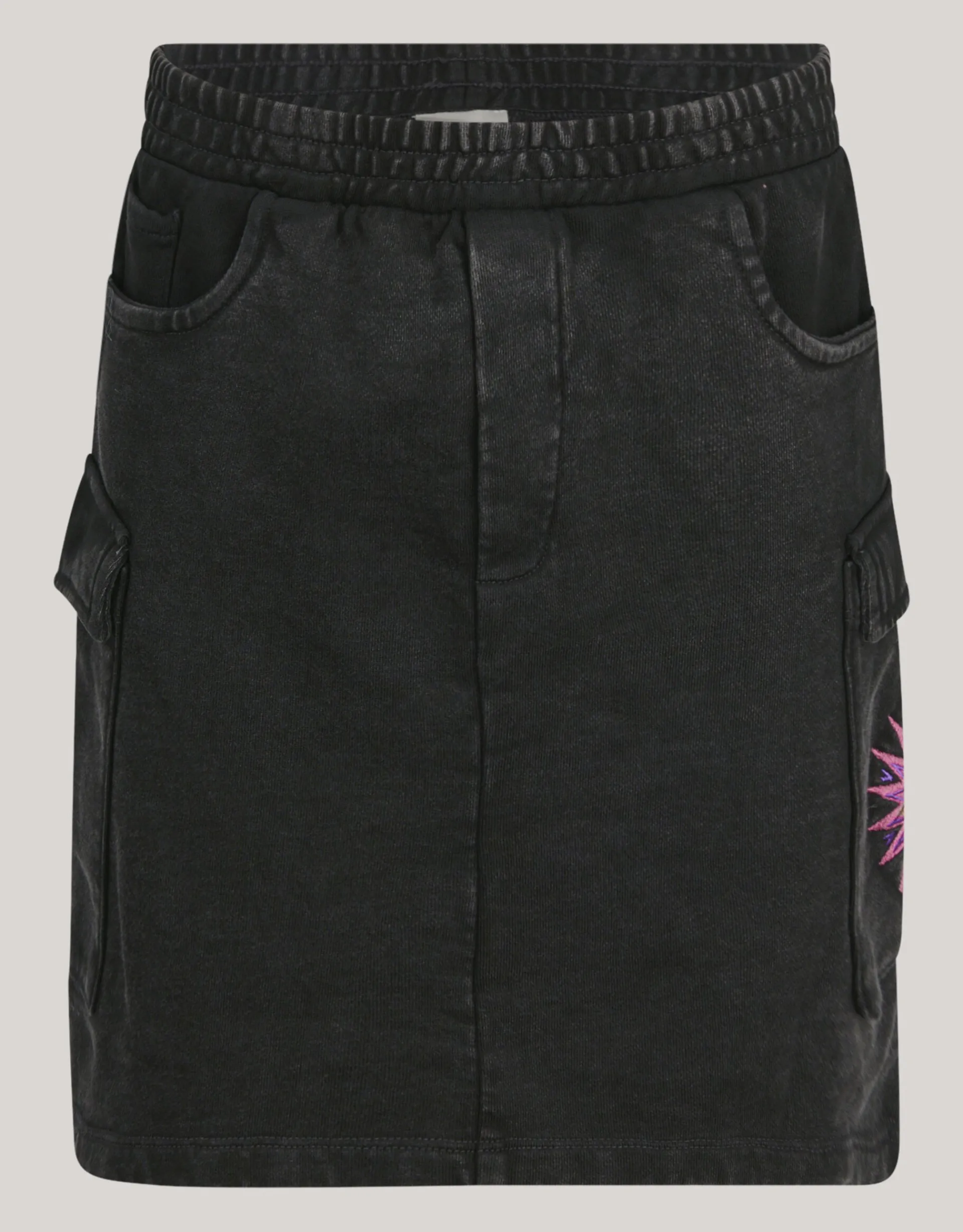 Shoeby Washed Denim Rok Donkergrijs< Rokken