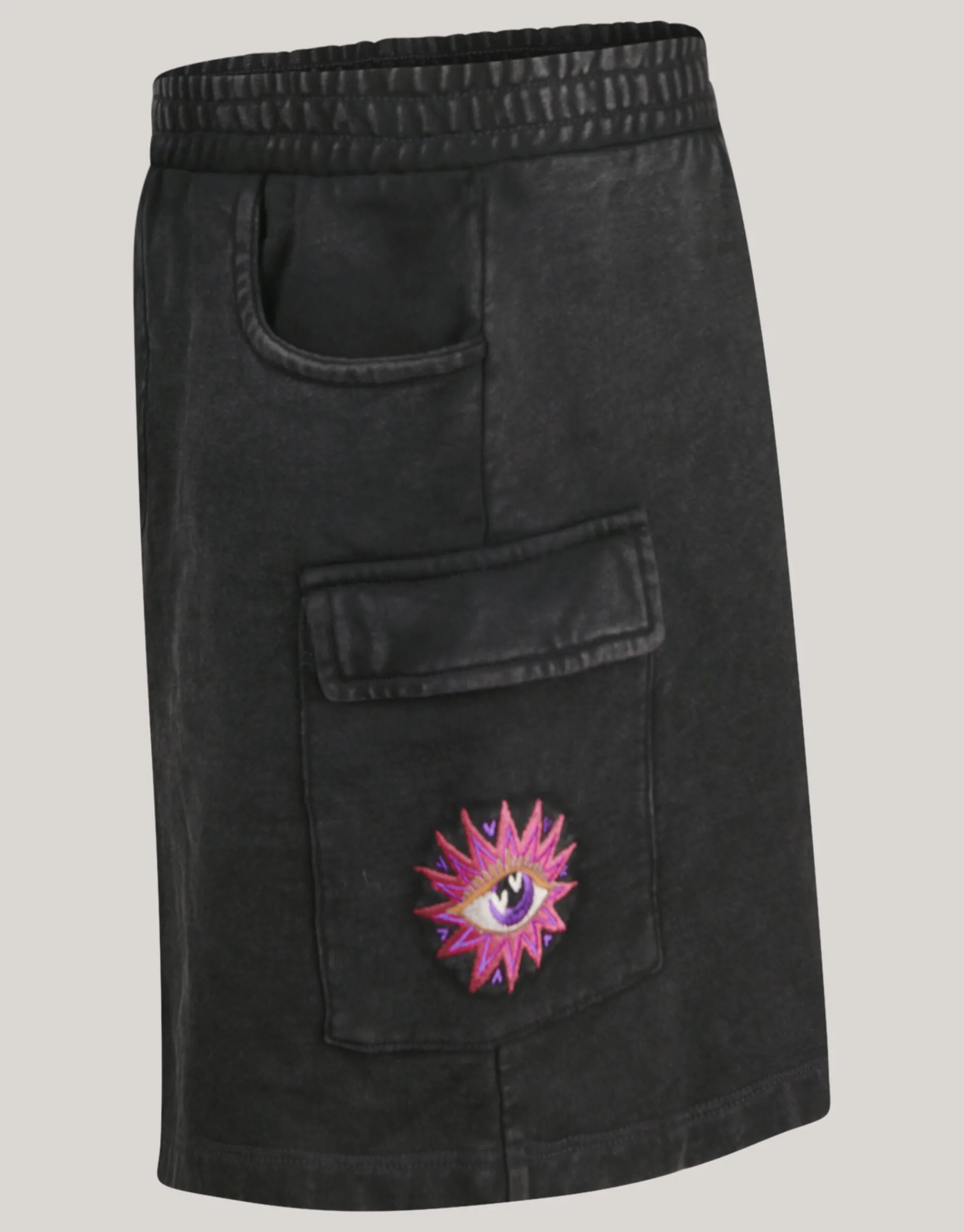 Shoeby Washed Denim Rok Donkergrijs< Rokken
