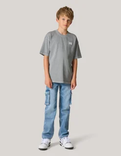 Shoeby Washed Logo T-shirt Donkergrijs< T-Shirts
