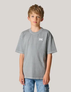 Shoeby Washed Logo T-shirt Donkergrijs< T-Shirts