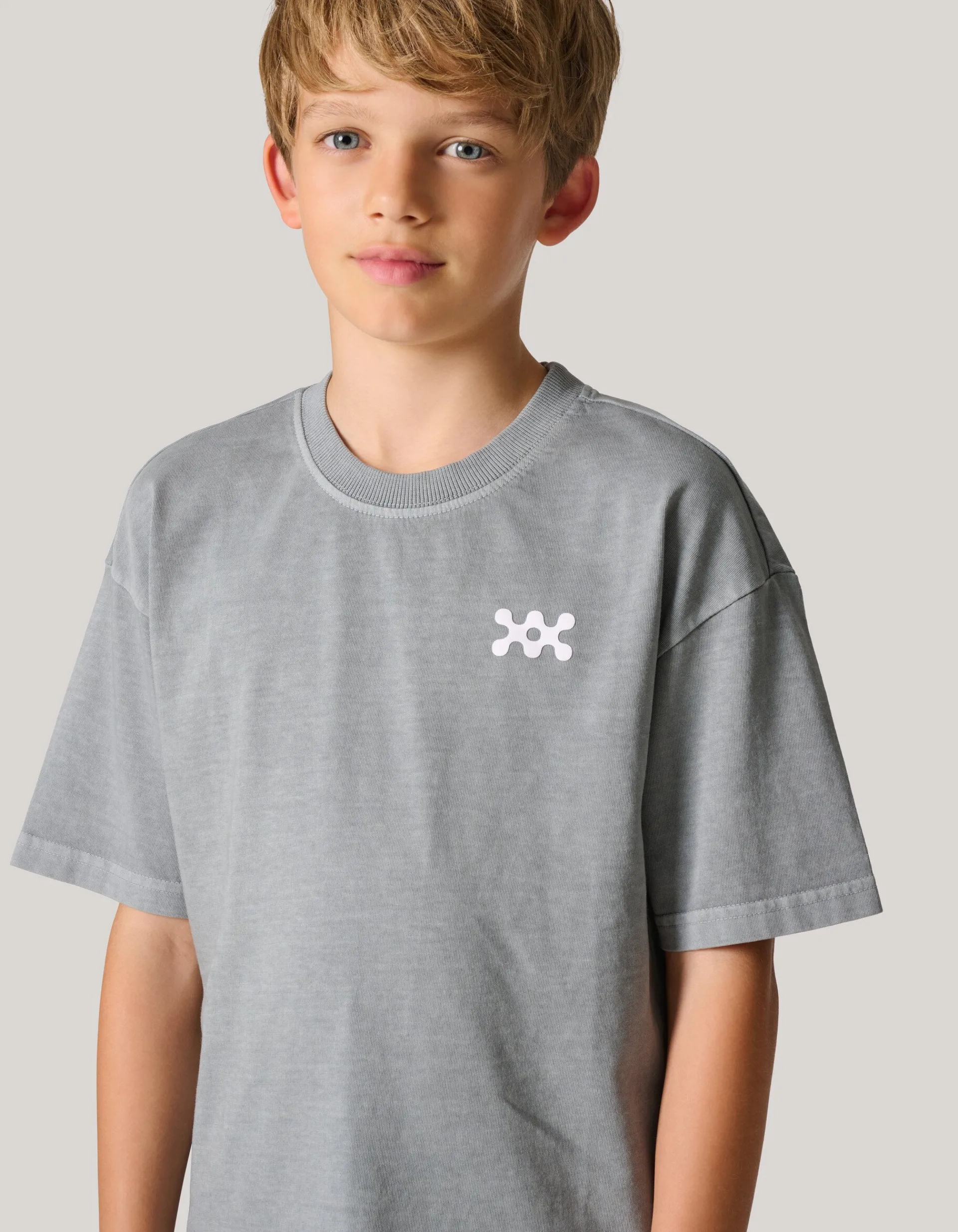 Shoeby Washed Logo T-shirt Donkergrijs< T-Shirts