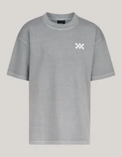 Shoeby Washed Logo T-shirt Donkergrijs< T-Shirts