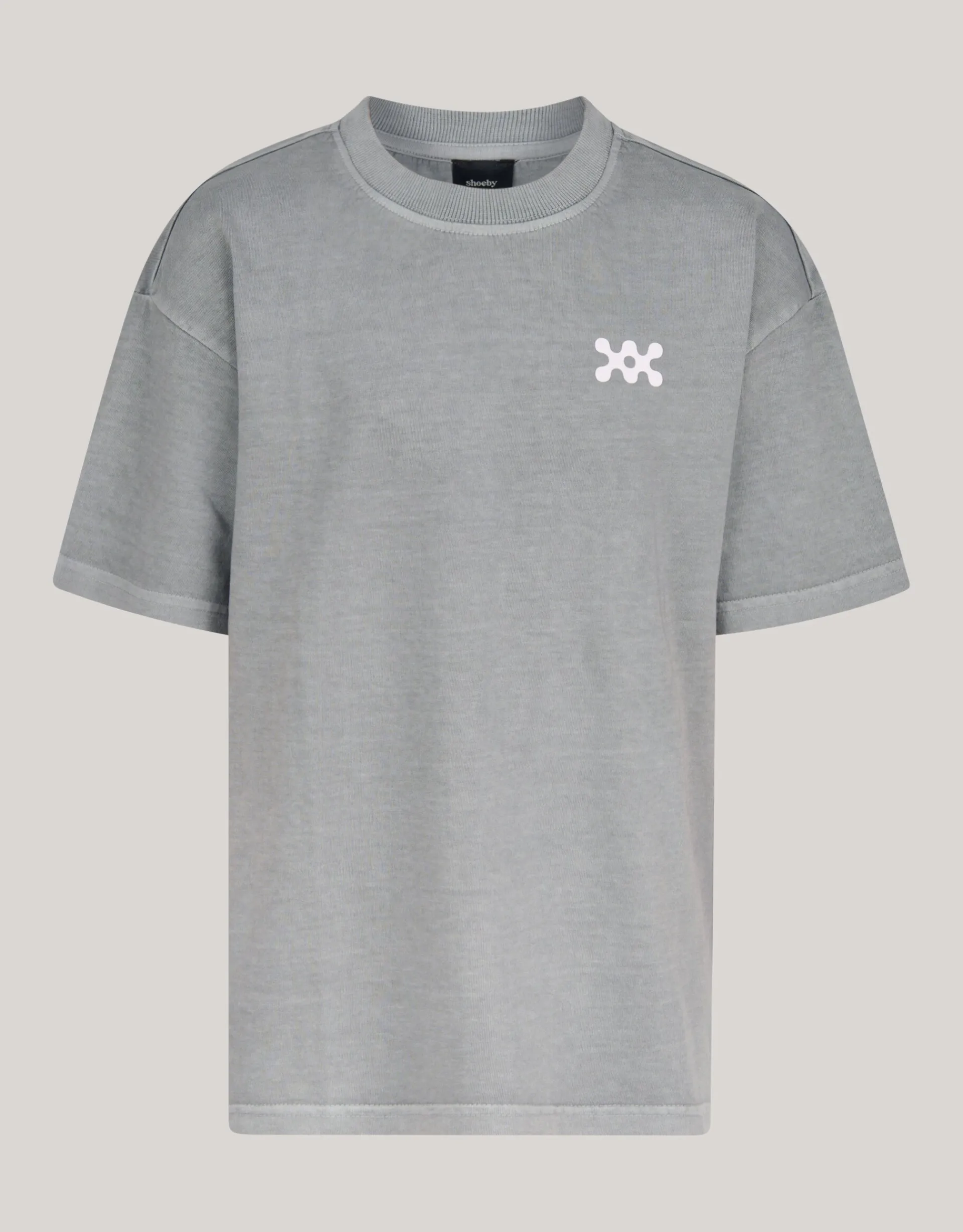 Shoeby Washed Logo T-shirt Donkergrijs< T-Shirts