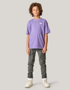 Shoeby Washed Logo T-shirt Paars< T-Shirts