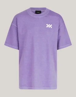 Shoeby Washed Logo T-shirt Paars< T-Shirts