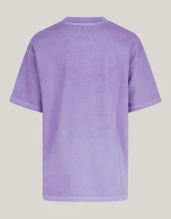Shoeby Washed Logo T-shirt Paars< T-Shirts