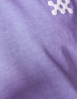 Shoeby Washed Logo T-shirt Paars< T-Shirts