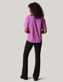 Shoeby Washed Logo T-shirt Roze<DAMES T-Shirts