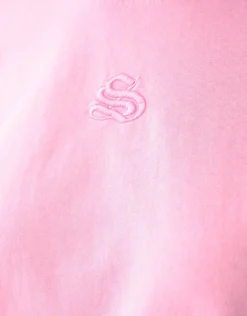 Shoeby Washed Logo T-shirt Roze<DAMES T-Shirts