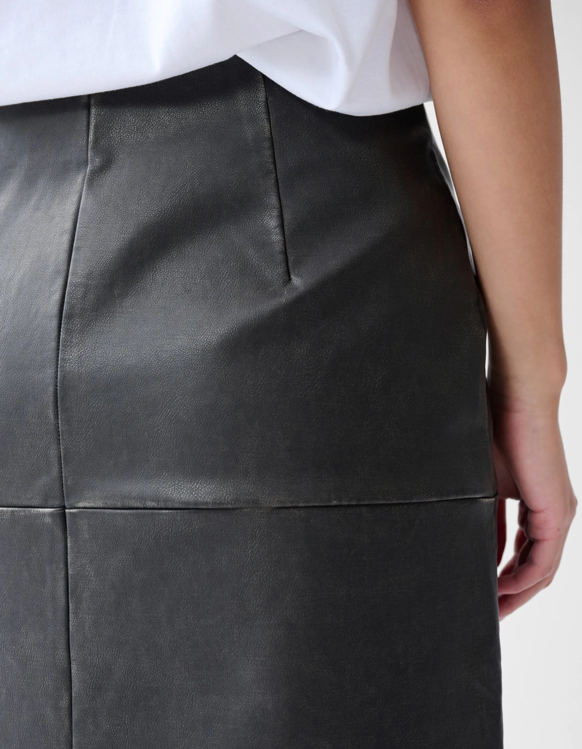 Shoeby Washed Midi Rok Donkergrijs<DAMES Rokken