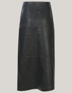 Shoeby Washed Midi Rok Donkergrijs<DAMES Rokken