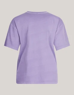 Shoeby Washed Logo T-shirt Paars<DAMES T-Shirts
