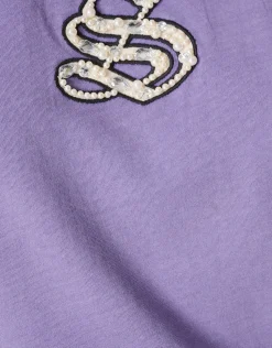 Shoeby Washed Logo T-shirt Paars<DAMES T-Shirts