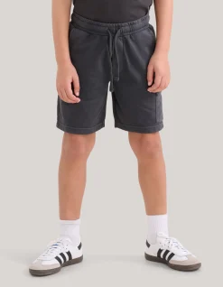 Shoeby Washed Short Donkergrijs< Shorts