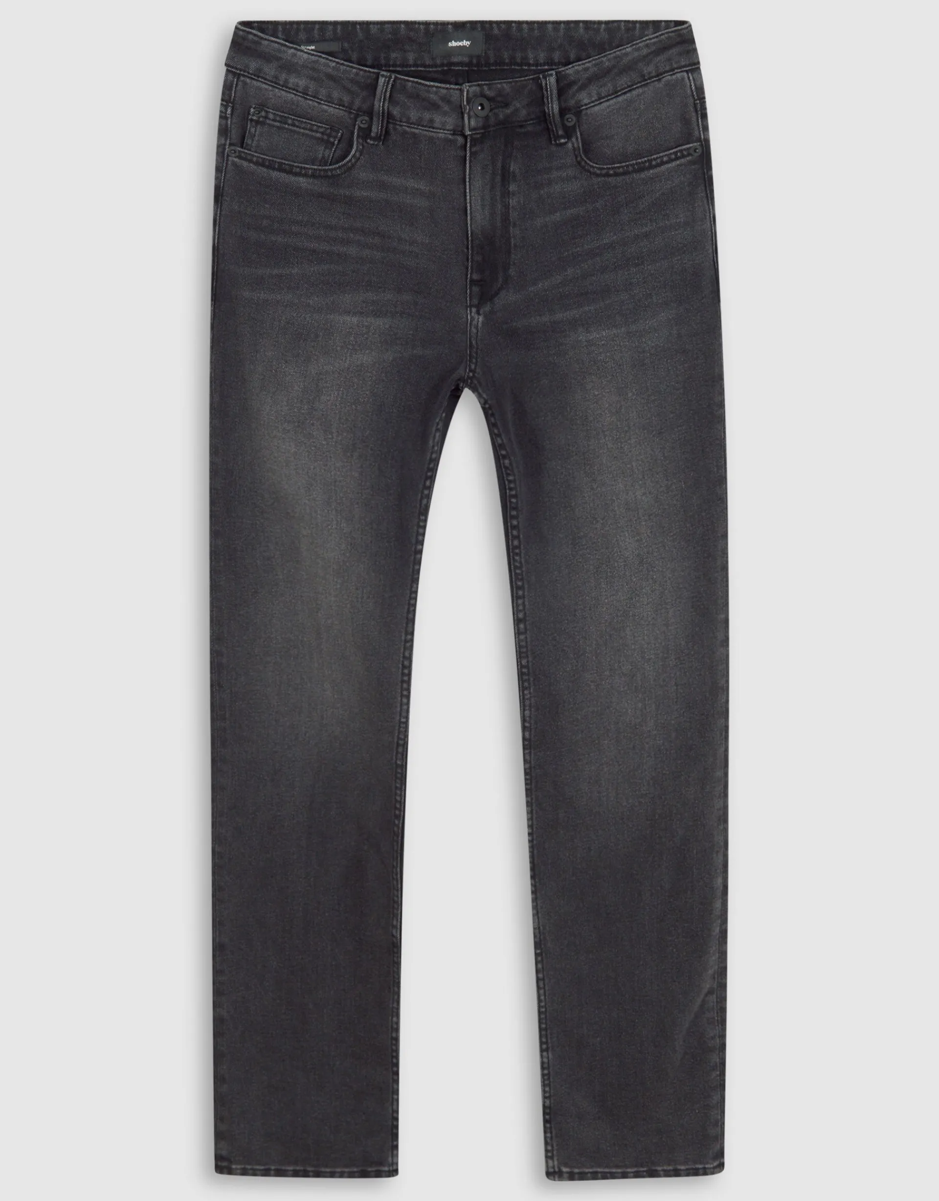 Shoeby Washed Straight Fit Jeans Zwart L32<Heren Jeans