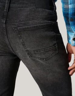 Shoeby Washed Tapered Fit Jeans Zwart L32<Heren Jeans
