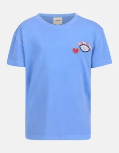 Shoeby Washed T-shirt Blauw< T-Shirts