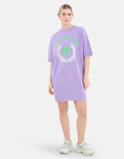 Shoeby Washed T-shirt Jurk Lichtpaars<DAMES Jurken