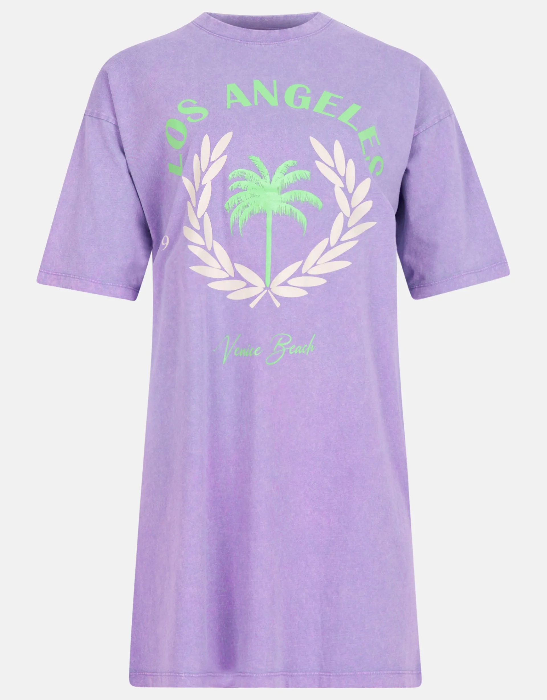 Shoeby Washed T-shirt Jurk Lichtpaars<DAMES Jurken