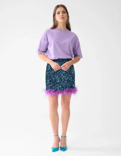 Shoeby Washed T-shirt Lichtpaars By Lizzy<DAMES T-Shirts