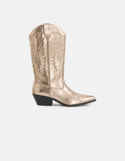 Shoeby Western Laars Goud<DAMES Laarzen