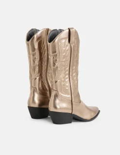 Shoeby Western Laars Goud<DAMES Laarzen