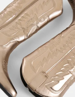 Shoeby Western Laars Goud<DAMES Laarzen