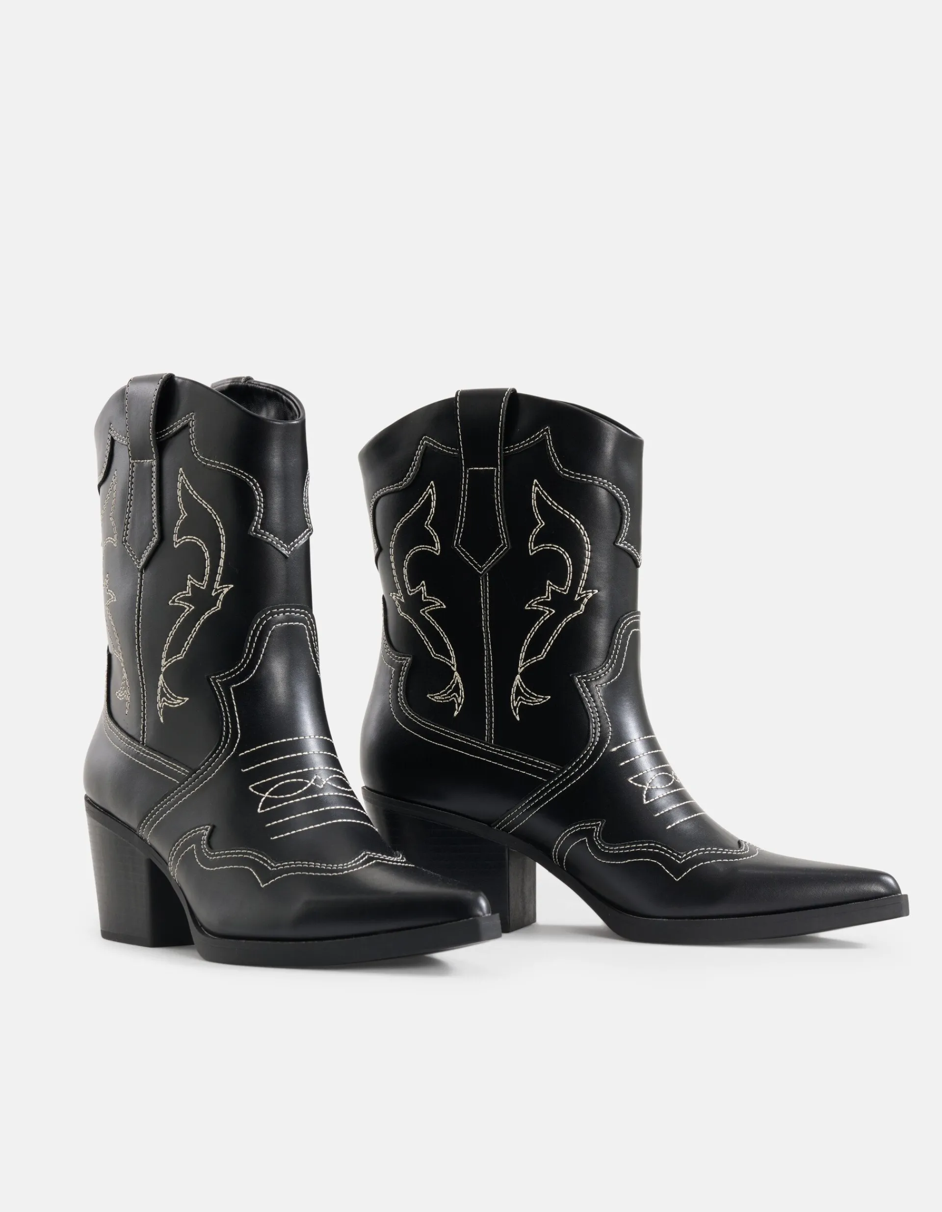 Shoeby Western Laars Zwart<DAMES Laarzen