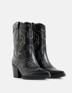 Shoeby Western Laars Zwart<DAMES Laarzen