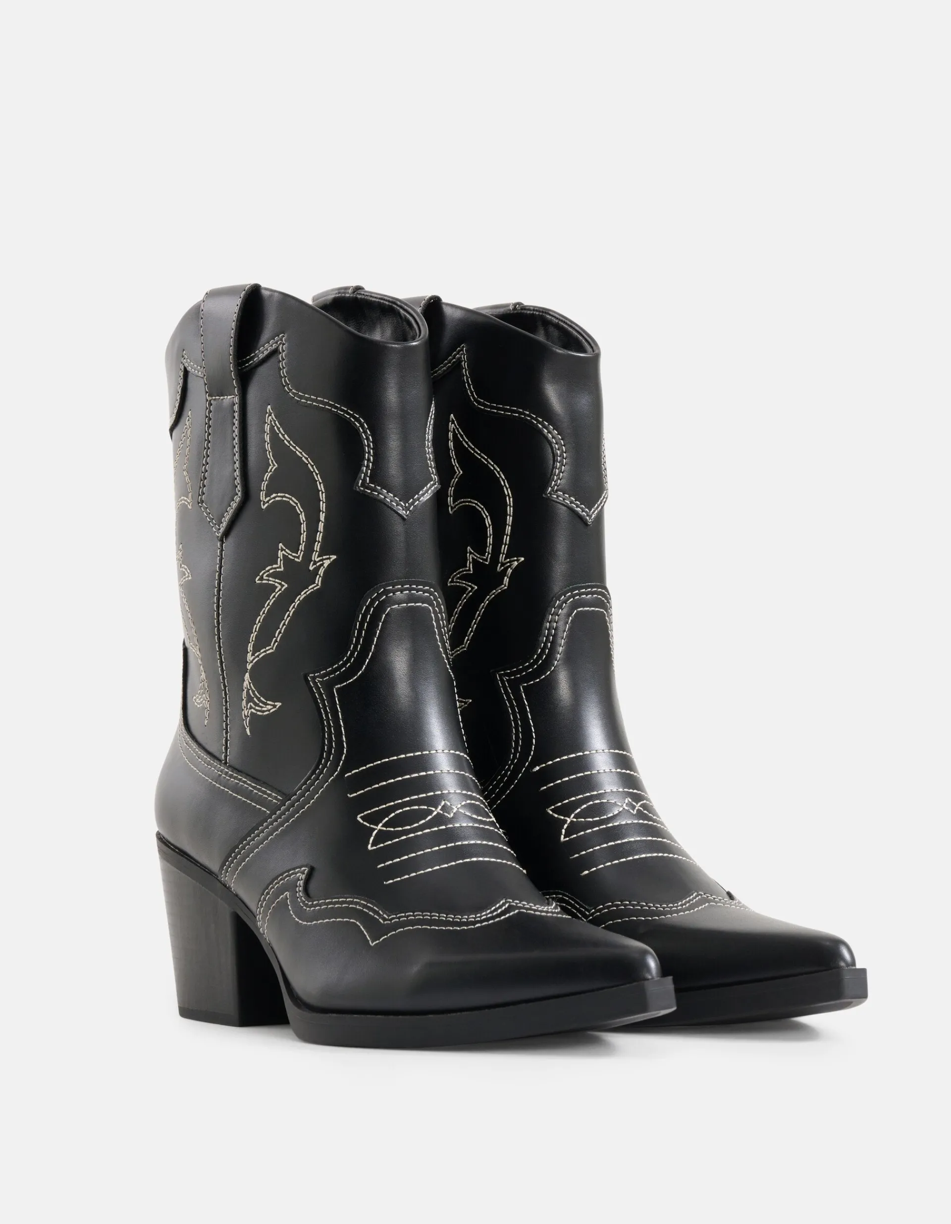 Shoeby Western Laars Zwart<DAMES Laarzen