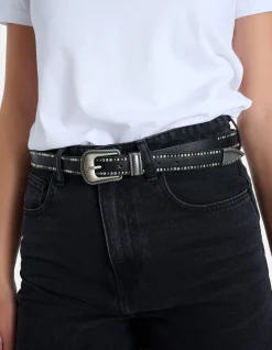 Shoeby Western Riem Zwart<DAMES Riemen