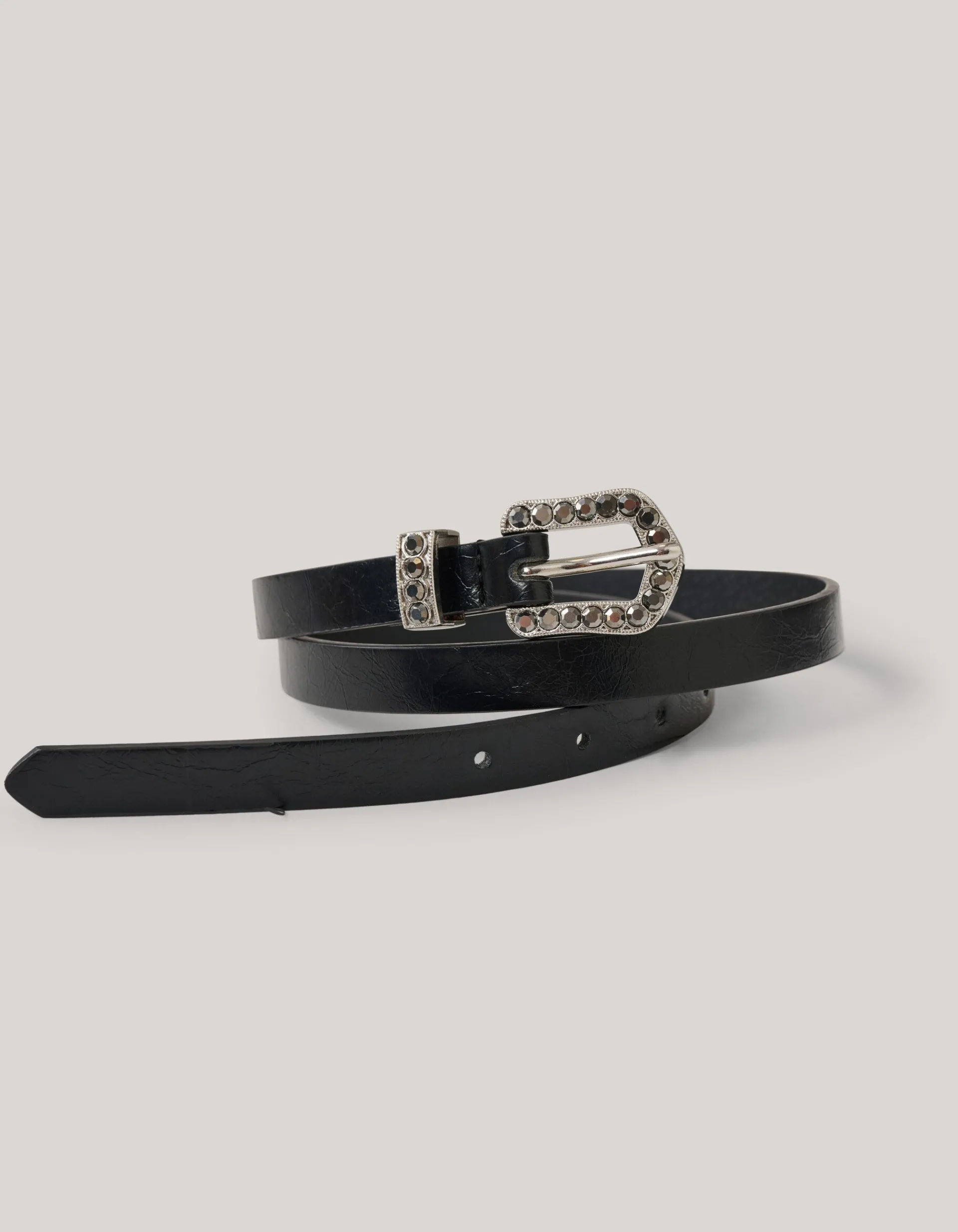 Shoeby Western Strass Riem Zwart<DAMES Riemen