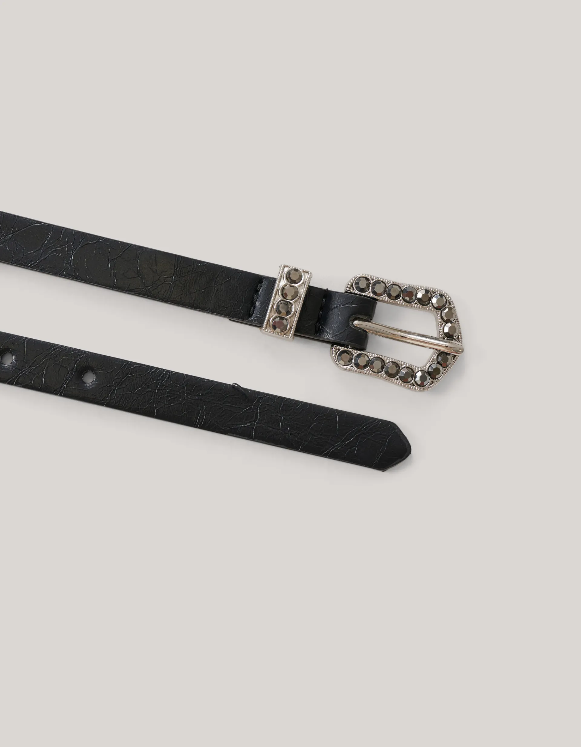 Shoeby Western Strass Riem Zwart<DAMES Riemen