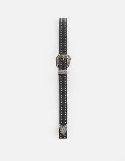 Shoeby Western Studs Riem Zwart< Riemen