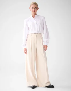 Shoeby Wide Leg Broek Gebroken Wit By Lonneke<DAMES Broeken
