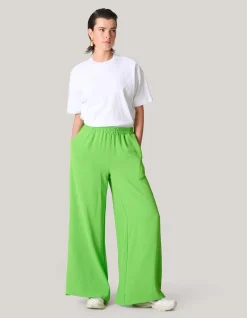 Shoeby Wide Leg Broek Groen<DAMES Broeken